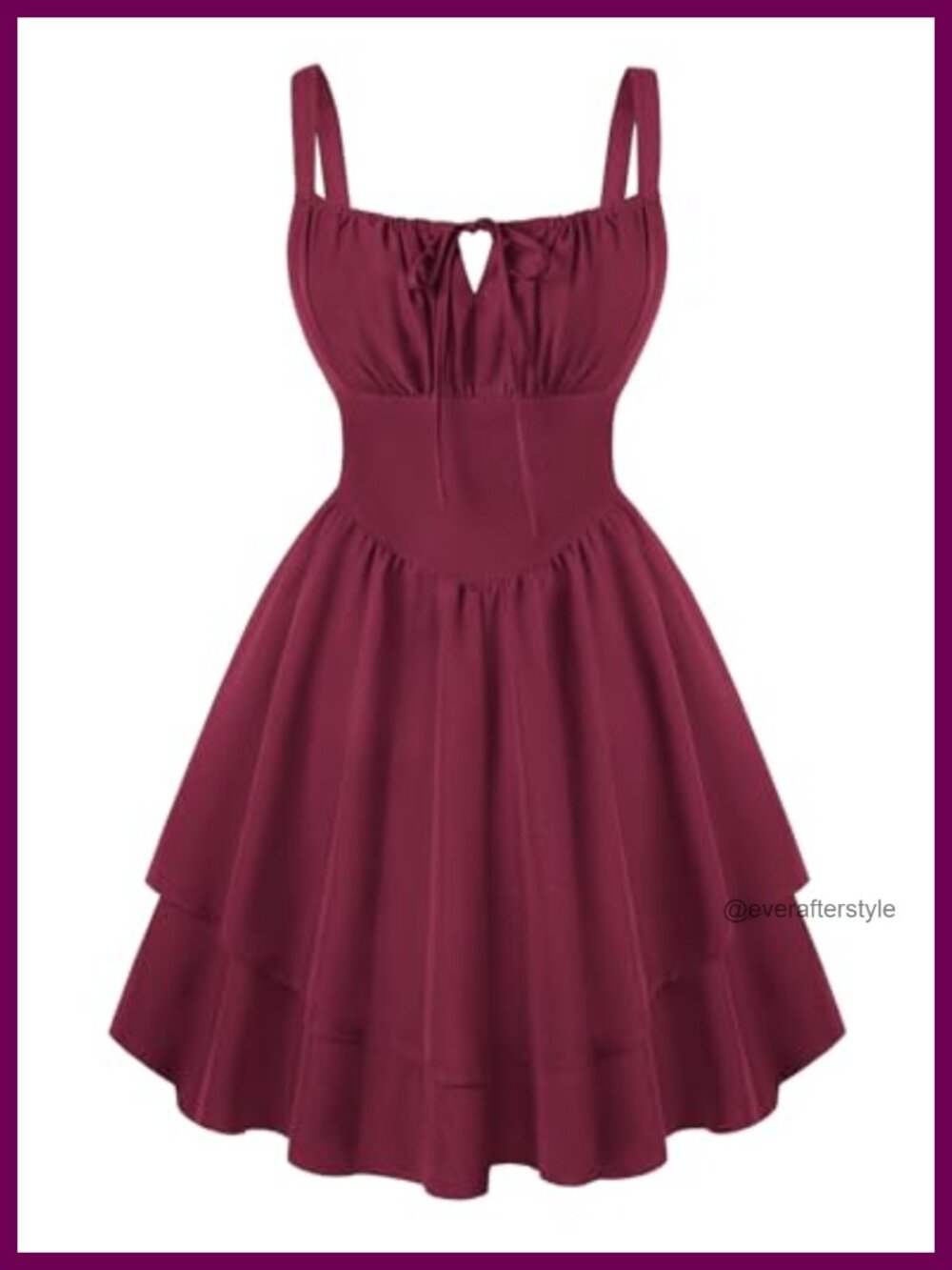 Corset Mini Dress Square Neck A-Line Sundress Homecoming Graduation
